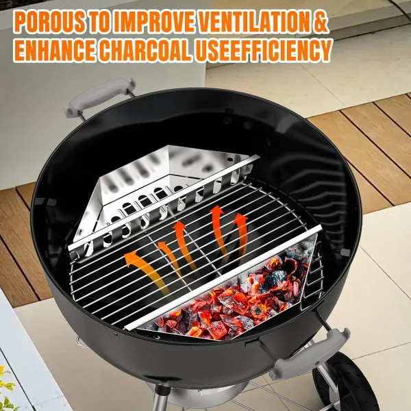 Stainless Steel BBQ Charcoal Basket